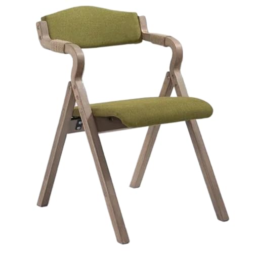 FonHNDG Hölzerner einfacher moderner faltender Esszimmerstuhl-Rückenlehne-Armlehnen-Café-Balkon-Studien-Freizeit-Stuhl-Designer-Stuhl für Wohnzimmer, Essbereich(Color 7) von FonHNDG