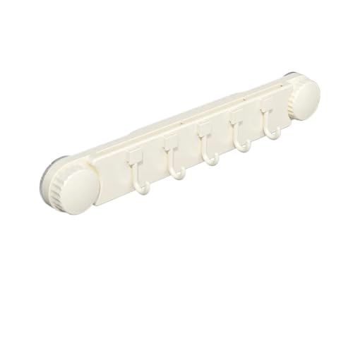 FonHNDG Küche Kunststoff Saugnapf Haken Badezimmer Organisation Handtuchhalter Abnehmbare Aufhänger Zur Aufbewahrung von Badezimmerzubehör(White) von FonHNDG