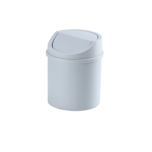 FonHNDG Mini-Desktop-Mülleimer, kleiner, Rohr mit Abdeckung, Schlafzimmer Für Desktop-Müll(Blue) von FonHNDG