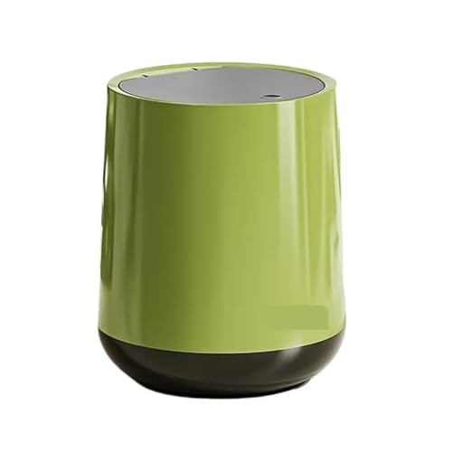 FonHNDG Mini Desktop Mülleimer Presse Typ Pop-up Deckel Sanitär Bin Verwenden Sparen Raum Für Desktop-Müll(Green) von FonHNDG
