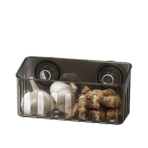 FonHNDG Saugnapf-Spülbeckenregal, Wasserhahn-Abflussregal, multifunktionaler Korb, Küchenschwammregal, stanzfreie Wandhalterung Zur Aufbewahrung von Badezimmerzubehör(Grey-2pcs) von FonHNDG