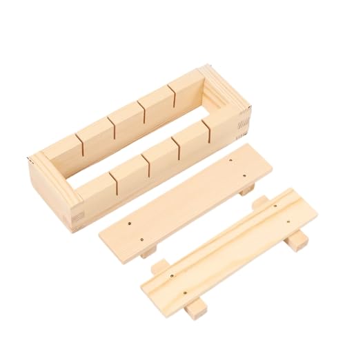 Holz Sushi Presse Form Rechteckige Sushi Presse Form Küche Zubehör Kochen Werkzeuge Bento Form Sushi Reis Rolle Form für Sushi, Onigiri von FonHNDG