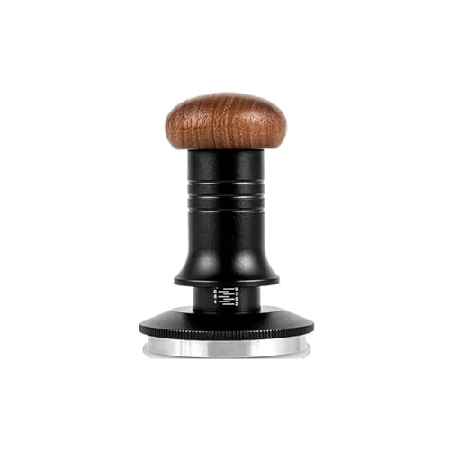Kaffee-Tamper, verstellbar, Walnuss, Kaffeemaschine, Schlaghammer mit kalibrierter Feder Zum Zerkleinern von Kaffeepulver(A-5.3cm Thread bottom) von FonHNDG