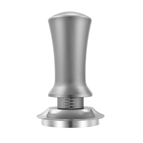 Kaffee Tamper Konstanter Druck Edelstahl Kaffeepulver Presse Werkzeug Zum Zerkleinern von Kaffeepulver(Silvery Flat 51mm) von FonHNDG