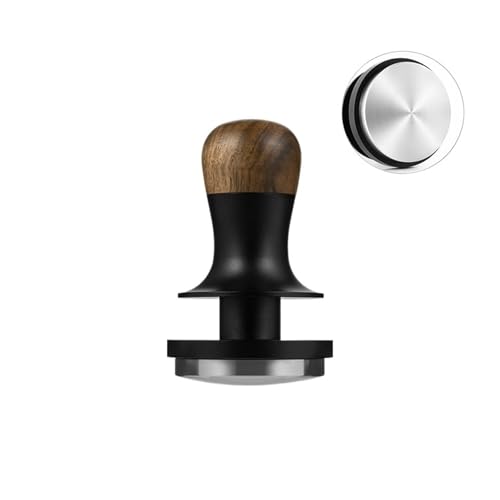 Kaffee Tamper Ripple Base Konstanter Druck Loaded Home Barista Tools Zum Zerkleinern von Kaffeepulver(58.5mm,Curve Base) von FonHNDG