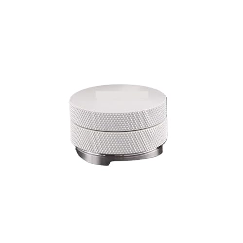 Kaffeepulverspender Pulverpresse Espressomaschinen-Kit Haushaltspulverhammer Zum Zerkleinern von Kaffeepulver(58mm,Distributor-white) von FonHNDG