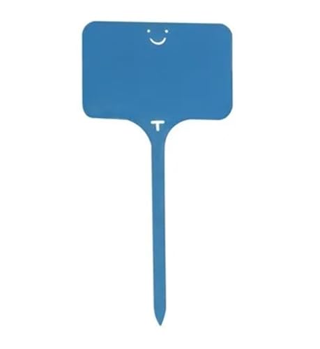 T-Typ-Etikettenanhänger, wasserdichte Aufzeichnungsplatte, Pflanzenanhänger aus Kunststoff for Baumschulen, 100 Stück Zur Erfassung von Pflanzennamen(Blue) von FonHNDG