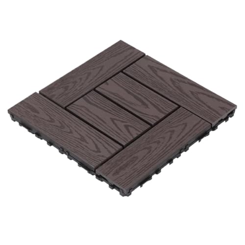 Verdickter, gespleißter Massivholzboden aus Holz und Kunststoff, geeignet for die Dekoration von Terrassen, Innenhöfen Balkonen im Freien Für die Verlegung von Böden im Freien(Color10) von FonHNDG
