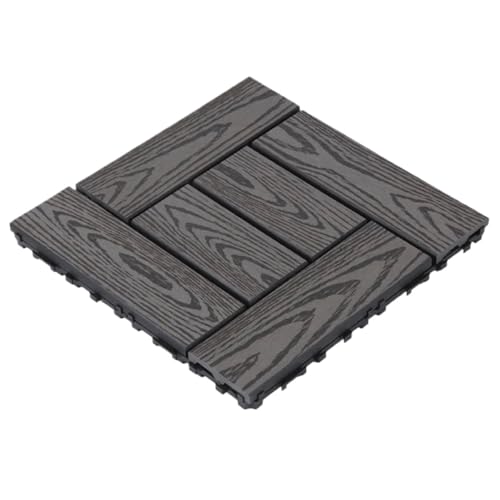 Verdickter, gespleißter Massivholzboden aus Holz und Kunststoff, geeignet for die Dekoration von Terrassen, Innenhöfen Balkonen im Freien Für die Verlegung von Böden im Freien(Color9) von FonHNDG