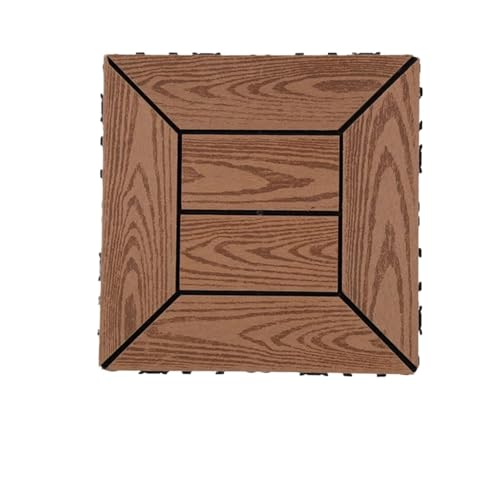 Verdickter, gespleißter Massivholzboden aus Holz und Kunststoff, geeignet for die Dekoration von Terrassen, Innenhöfen Balkonen im Freien Für die Verlegung von Böden im Freien(Size 5) von FonHNDG