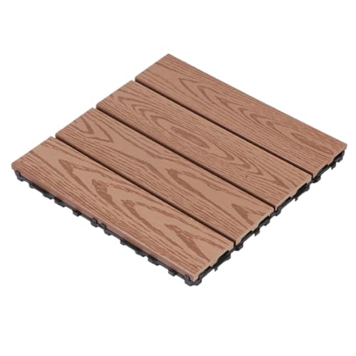 Verdickter, gespleißter Massivholzboden aus Holz und Kunststoff, geeignet for die Dekoration von Terrassen, Innenhöfen Balkonen im Freien Für die Verlegung von Böden im Freien(Style1) von FonHNDG