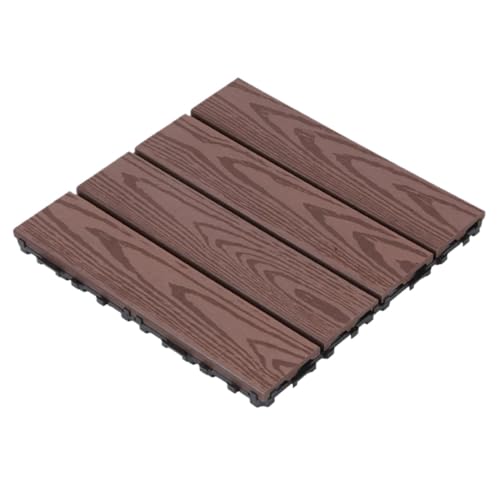 Verdickter, gespleißter Massivholzboden aus Holz und Kunststoff, geeignet for die Dekoration von Terrassen, Innenhöfen Balkonen im Freien Für die Verlegung von Böden im Freien(Style3) von FonHNDG