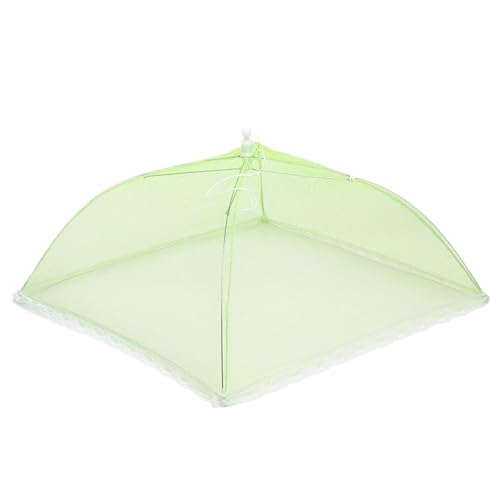 abdeckhauben für lebensmittel 1pc 6 Farben Mesh Regenschirm Küche Schützen Lebensmittel Dome Abdeckung Obst Gehäuse Gemüse Haube(Green) von FonHNDG