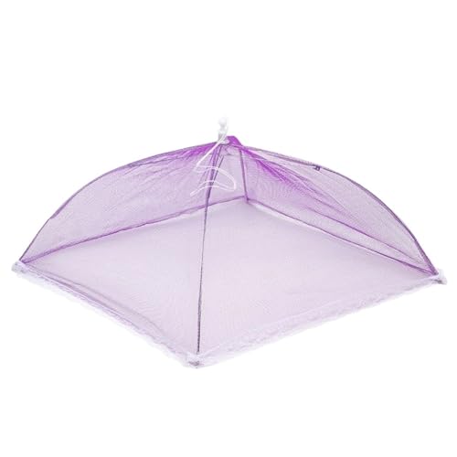 abdeckhauben für lebensmittel 1pc 6 Farben Mesh Regenschirm Küche Schützen Lebensmittel Dome Abdeckung Obst Gehäuse Gemüse Haube(PURPLE) von FonHNDG