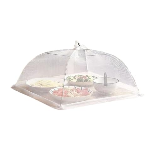 abdeckhauben für lebensmittel Faltbare Lebensmittelabdeckungen Atmungsaktive Tischnetzabdeckung Home Zelt Regenschirm Mahlzeit Obst Picknick Schutznetz(43x43cm) von FonHNDG