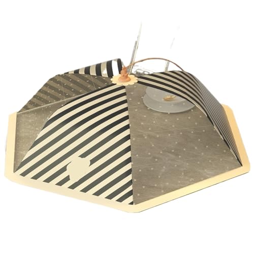 abdeckhauben für lebensmittel Faltbare Lebensmittelabdeckungen Esstisch Mesh Cover Home Zelt Regenschirm Picknick Protect Net Küchenzubehör(Color 2-Round 80cm) von FonHNDG