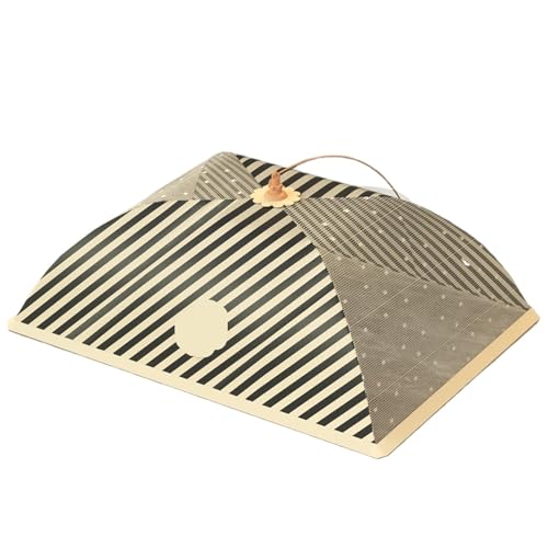 abdeckhauben für lebensmittel Faltbare Lebensmittelabdeckungen Esstisch Mesh Cover Home Zelt Regenschirm Picknick Protect Net Küchenzubehör(Color 3-Rectangular) von FonHNDG