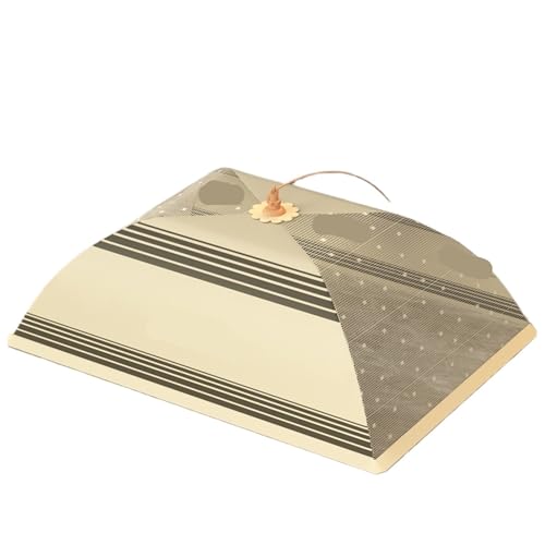 abdeckhauben für lebensmittel Faltbare Lebensmittelabdeckungen Esstisch Mesh Cover Home Zelt Regenschirm Picknick Protect Net Küchenzubehör(Color 4-Rectangula) von FonHNDG