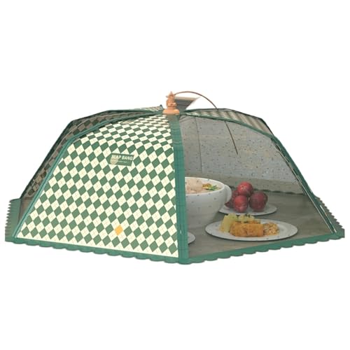 abdeckhauben für lebensmittel Faltbare Lebensmittelabdeckungen Esstisch Mesh Cover Home Zelt Regenschirm Picknick Protect Net Küchenzubehör(Color 5-Round 70cm) von FonHNDG