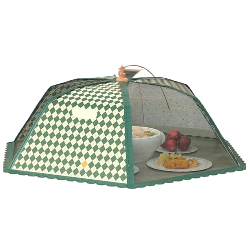 abdeckhauben für lebensmittel Faltbare Lebensmittelabdeckungen Esstisch Mesh Cover Home Zelt Regenschirm Picknick Protect Net Küchenzubehör(Color 6-Round 80cm) von FonHNDG