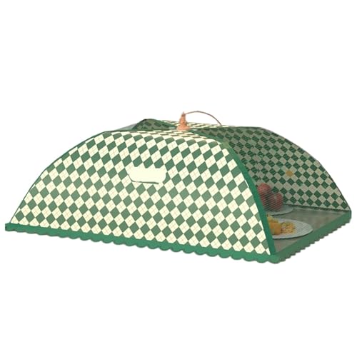 abdeckhauben für lebensmittel Faltbare Lebensmittelabdeckungen Esstisch Mesh Cover Home Zelt Regenschirm Picknick Protect Net Küchenzubehör(Color 7-Rectangular) von FonHNDG