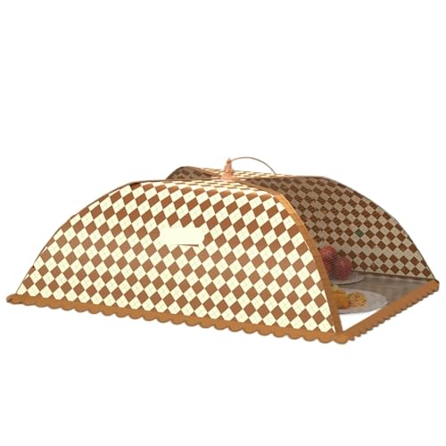 abdeckhauben für lebensmittel Faltbare Lebensmittelabdeckungen Esstisch Mesh Cover Home Zelt Regenschirm Picknick Protect Net Küchenzubehör(Color 9-Rectangular) von FonHNDG