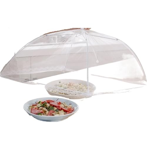 abdeckhauben für lebensmittel Lebensmittelabdeckungen for den Außenbereich, Pop-Up-Netz for Obst – zusammenklappbares Regenschirm-Lebensmittelzelt for Picknick-Partys im Freien, Grillen(43x43x22cm) von FonHNDG