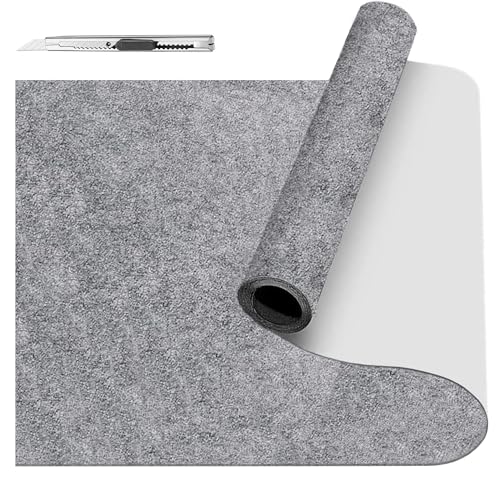 Fondlife Filz Selbstklebend,Selbstklebender klebriger Filz,2mm Filzgleiter Selbstklebend Möbelgleiter,Self-Adhesive Felt für Couch,Tischbeine,DIY (Dunkelgrau, 150x40cm) von Fondlife