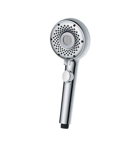 Foneso Duschkopf, wassersparender Handbrause mit 6 Strahlarten, Duschkopf Wassersparend mit Wasserstop Funktion, Geeignet zur Reinigung von Fliesenecken, Haustieren von Foneso