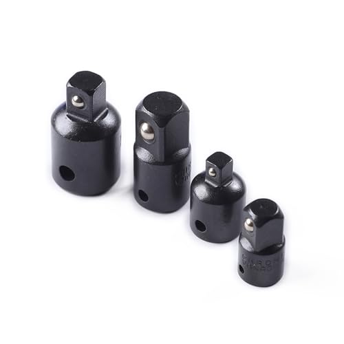 Fongmore Vierkant-Ratschen-Reduzieradapter-Set, 4-teilig, 1/2 auf 3/8, 3/8 auf 1/4, Schwarz von Fongmore