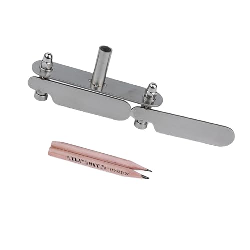 Fonowx, Center Scriber, für Die Holzbearbeitung, Einfach zu Verwenden für Tischler, Edelstahl Anreißlehre, Mittellinienwerkzeug, 60 Mm von Fonowx