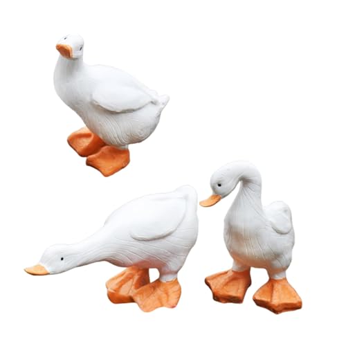 Fonowx 3Pcs Ente Figuren Hof Kunst Decor Kreative Dekorative Blumentopf Decor Kleine von Fonowx
