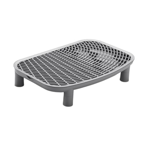 Fonowx Katzentoiletten Stufenrampe, Leicht zu Reinigendes Zubehör, Haustierbedarf für Badezimmer Und Toilette, Grau Fonowx Katzentoiletten Stufenrampe, Leicht zu Reinigendes Zubehör, Haustierbedarf für Badezimmer Und Toilette, Grau von Fonowx