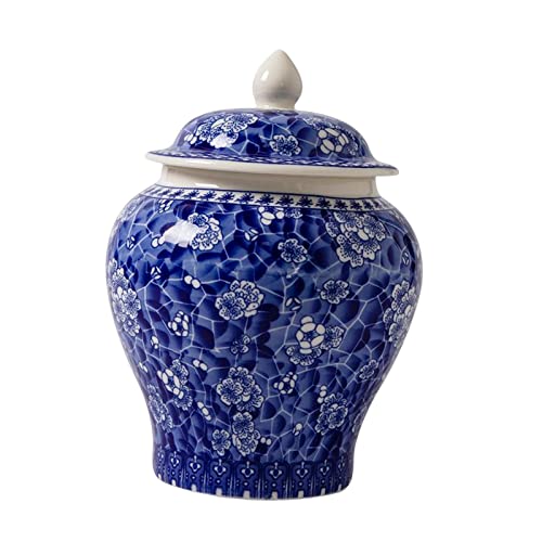 Fonowx Keramik-Ingwerglas, Porzellangläser, traditionelle Ornamente, Mehrzweck-Mandarinen-Asiatische Ingwerglas-Vase für die Teeaufbewahrung im Wohnzimmer von Fonowx
