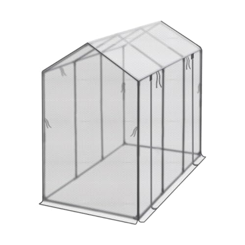 Fonowx Leicht Aufzubauendes Gewächshauszelt für Die Pflege von Setzlingen Und Blumen Im Freien, 180cmx60cmx135cm von Fonowx