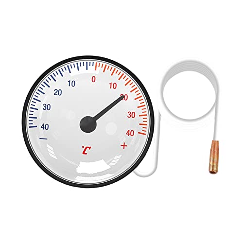 Fonowx Rundes Analoges Zeigerthermometer, Hochpräzise, Tragbar für Heimbüros von Fonowx