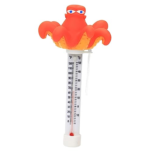 Fonowx Schwimmendes Pool-Thermometer, Aquarium-Thermometer, Schwimmbad-Thermometer, Oktopus von Fonowx