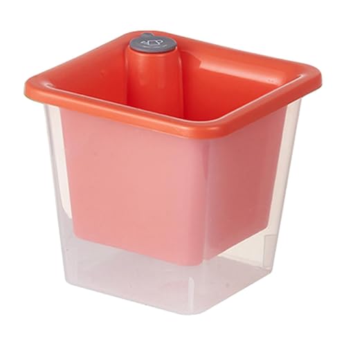 Fonowx Selbstbewässernder Blumentopf, Blumentopf, Eleganter Kleiner Pflanzkasten, Pflanzkasten für Blumen, Afrikanische, Bücherregale, Fensterbank, Rot Fonowx Selbstbewässernder Blumentopf, Blumentopf, Eleganter Kleiner Pflanzkasten, Pflanzkasten für Blumen, Afrikanische, Bücherregale, Fensterbank, Rot von Fonowx