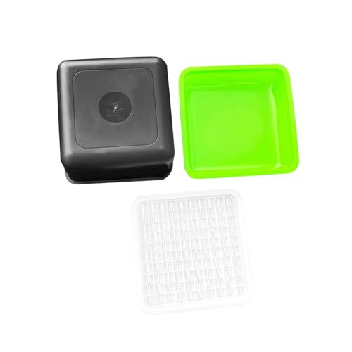 Fonowx Sprossenkasten, Pflanztopf, Praktisch, Einfach zu Bepflanzen, Multifunktionale Keimschale, Keimschale für Gewächshaus Und Garten, 3 Stück von Fonowx