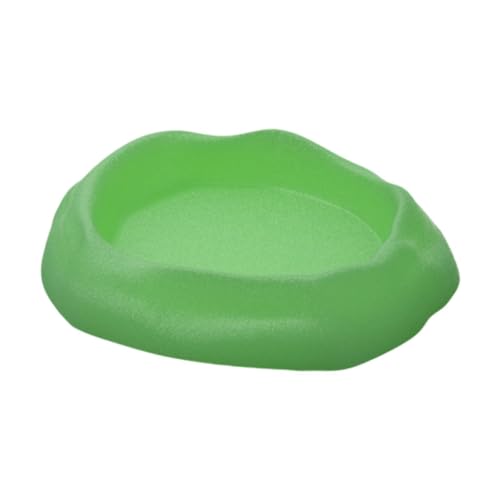 Fonowx Trinkschale für Reptilien, Futternapf, Eckdesign für Gecko, Schildkröte, Frosch, GrÜn von Fonowx
