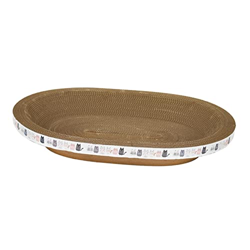 Fonowx Wellpappe Scratch Pad Cat Scratcher Karton für Heimtierbedarf, 43 cm x 16 cm x 8 cm von Fonowx