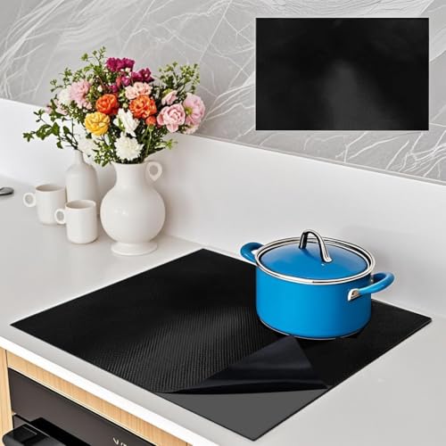 53x61 cm Silikon Induktionskochfeld Schutzmatte, Magnetische Rutschfeste Induktionsschutz Matte für Herdabdeckung, Wärmeisolierte Silikonmatte für Induktionskochfeld – Herdschutz und Kratzschutz von FontFable