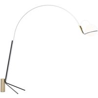 Fontana Arte Alicanto LED Bogenleuchte Gold / weiß von Fontana Arte