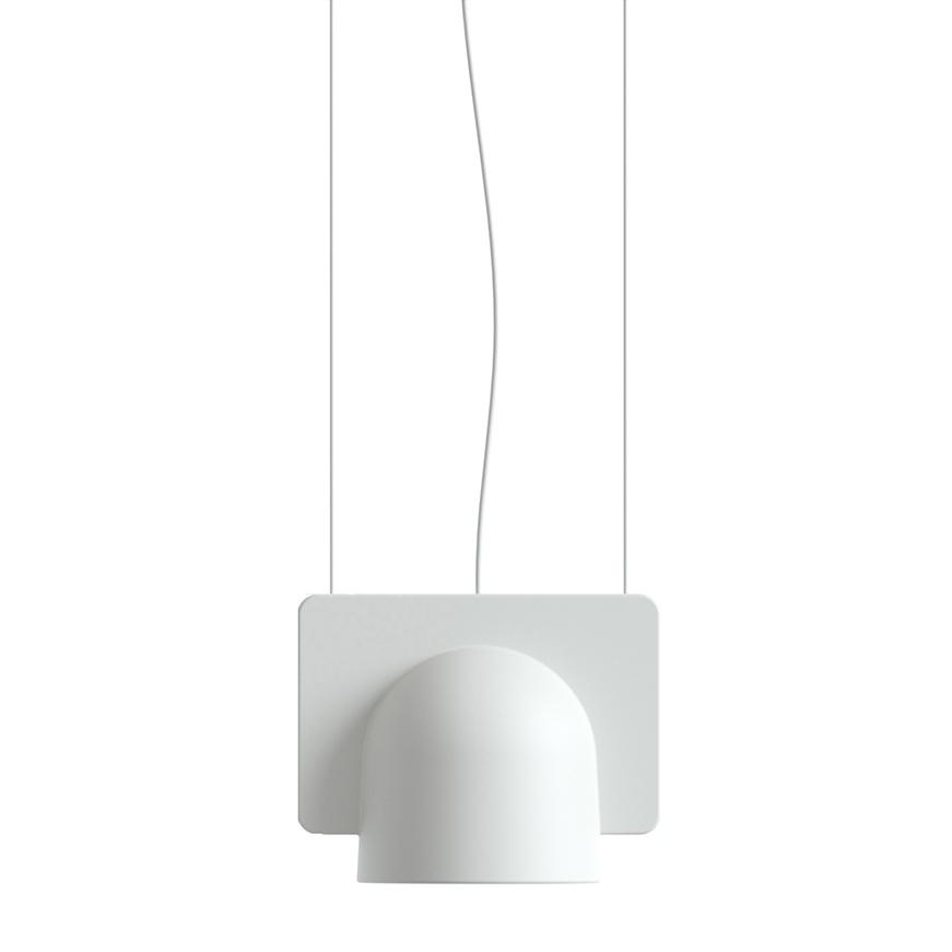 Fontana Arte - Igloo 1 LED Pendelleuchte - weiß RAL 9002/LxB 22x17,8cm/2700K/1250lm/CRI>80 von Fontana Arte