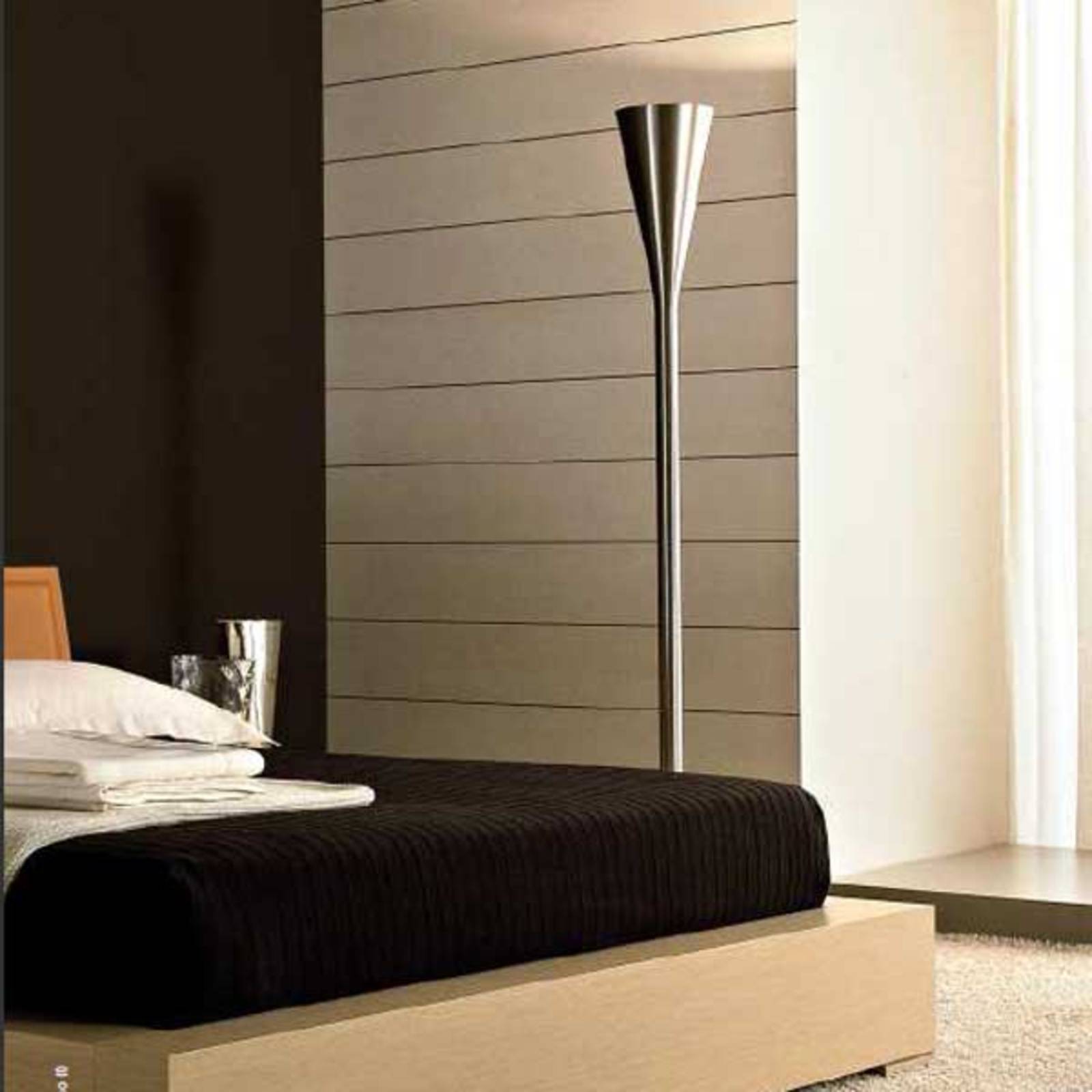 Fontana Arte Luminator LED-Stehleuchte, nickel von Fontana Arte