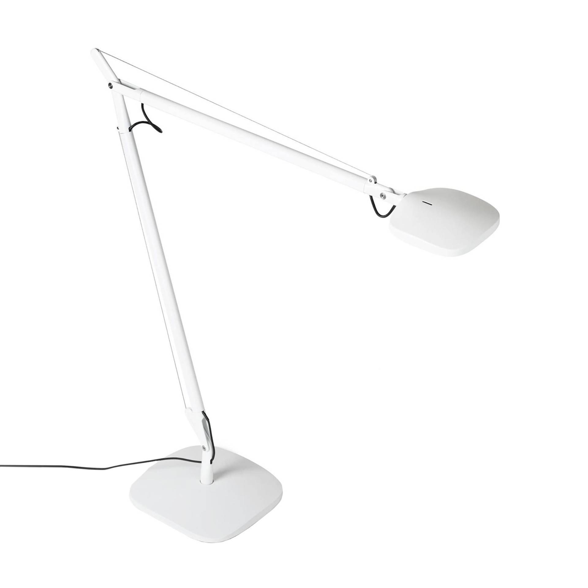 Fontana Arte - Volée LED Schreibtischleuchte - weiß/RAL 9016 /matt/mit Touch-Dimmer/2700K/800lm/LxBxH 59x11x61cm von Fontana Arte