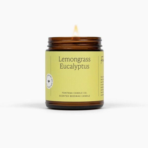 Fontana Candle Company LEMONGRASS EUCALYPTUS - Bienenwachskerze mit ätherischem Öl von Fontana Candle Company