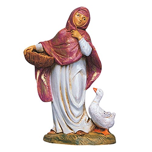 Krippenfiguren Krippe: Hirtin mit Korb und Gans 12 cm Fontanini Krippenfiguren Krippe: Hirtin mit Korb und Gans 12 cm Fontanini von Fontanini