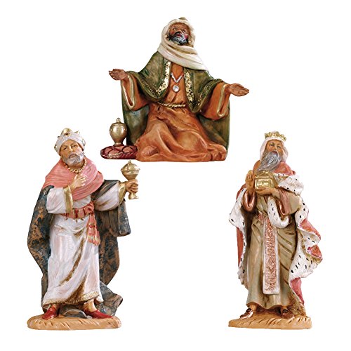 Krippenfiguren: Zauberer König zu Fuß sortiert 12 cm Brunnen 1 Stück Krippenfiguren: Zauberer König zu Fuß sortiert 12 cm Brunnen 1 Stück von Fontanini