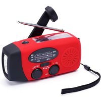 Tragbares AM/FM/WB Radio „Rock“ mit Notfallfunktionen AM/FM/WB* Radio rot von Fontastic